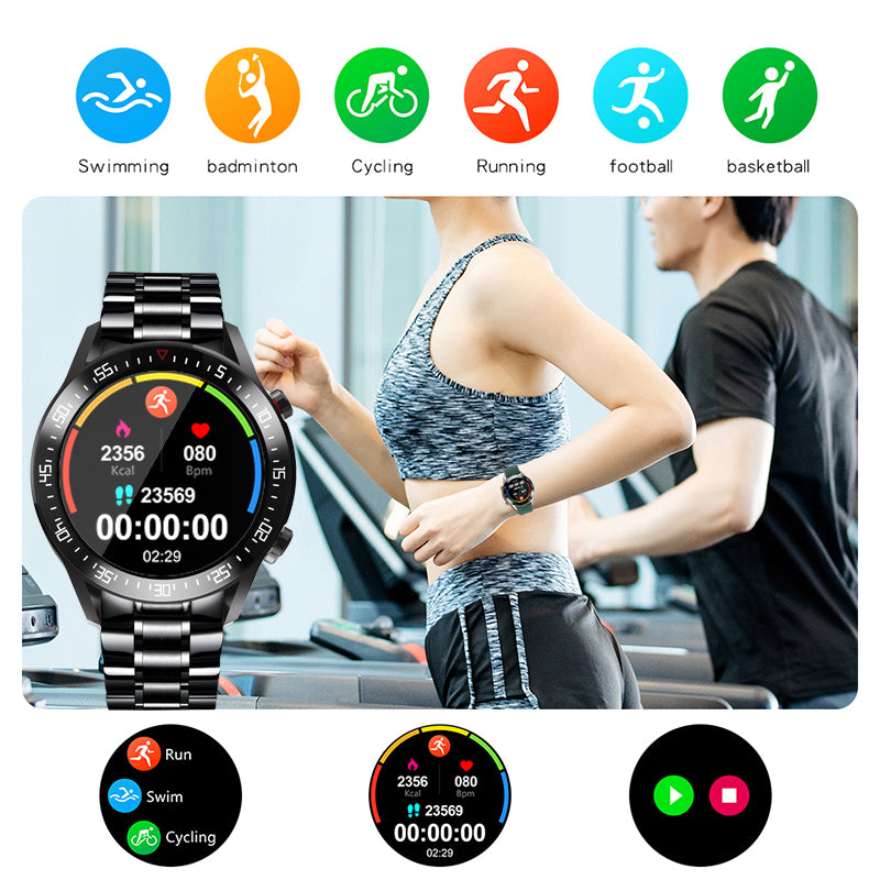Touch Screen Mens Smart Watch IP68 Waterproof