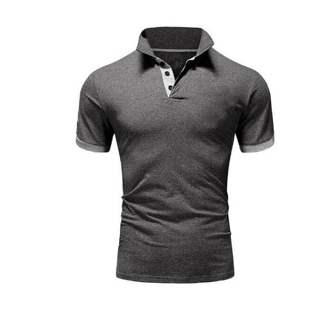 Slim Fit Polo Shirt Men Fashion