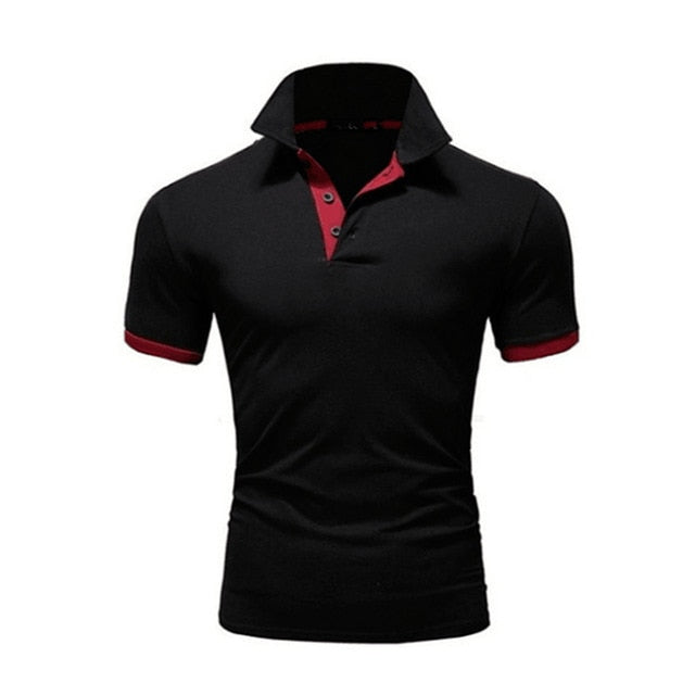 Slim Fit Polo Shirt Men Fashion