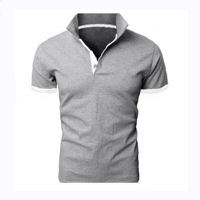 Slim Fit Polo Shirt Men Fashion