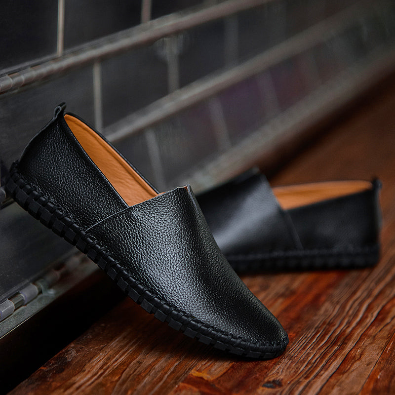 Dwayne Genuine Cow Leather Handmade Mens Loafers