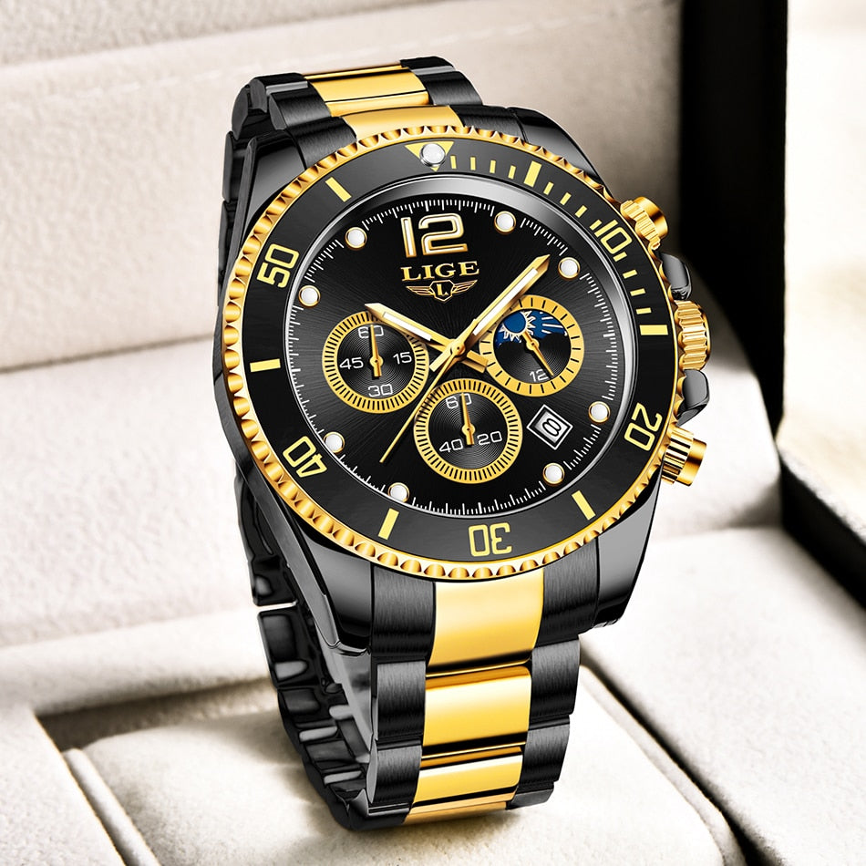 Men Business Stainless Luxury Watch - Quartz