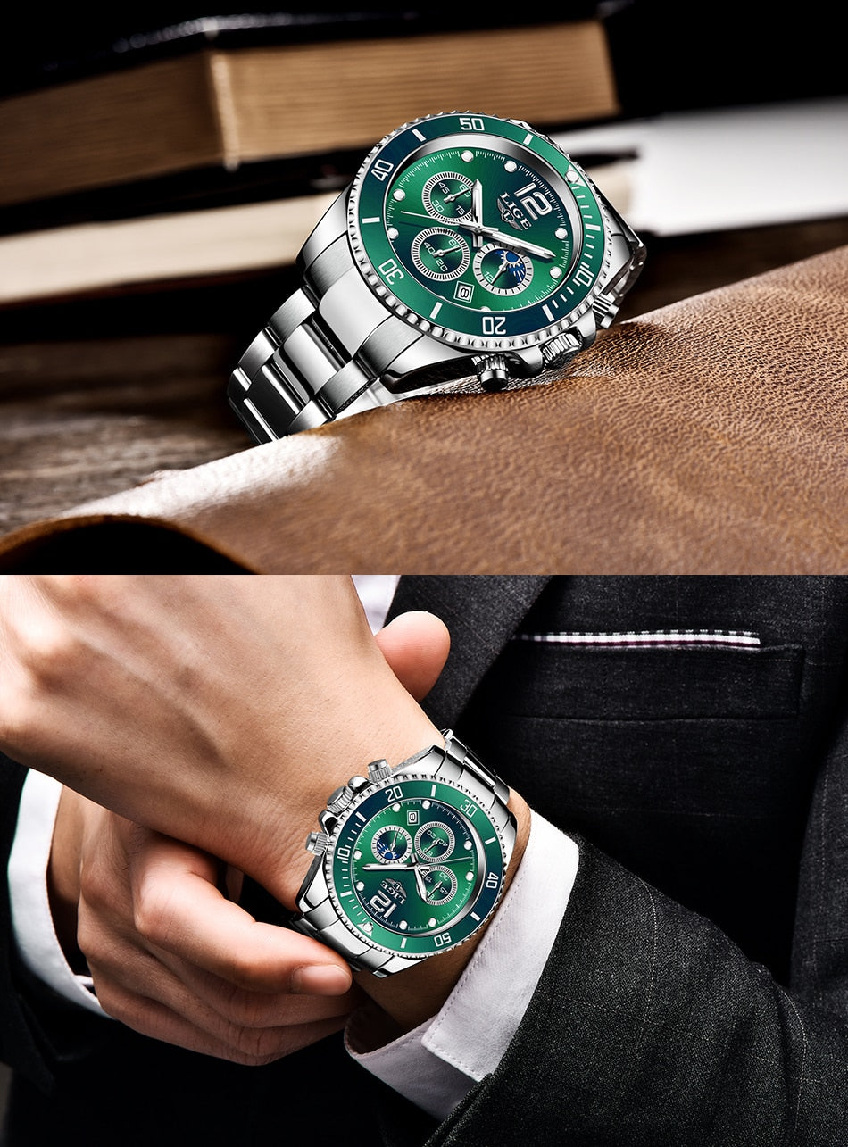 Men Business Stainless Luxury Watch - Quartz