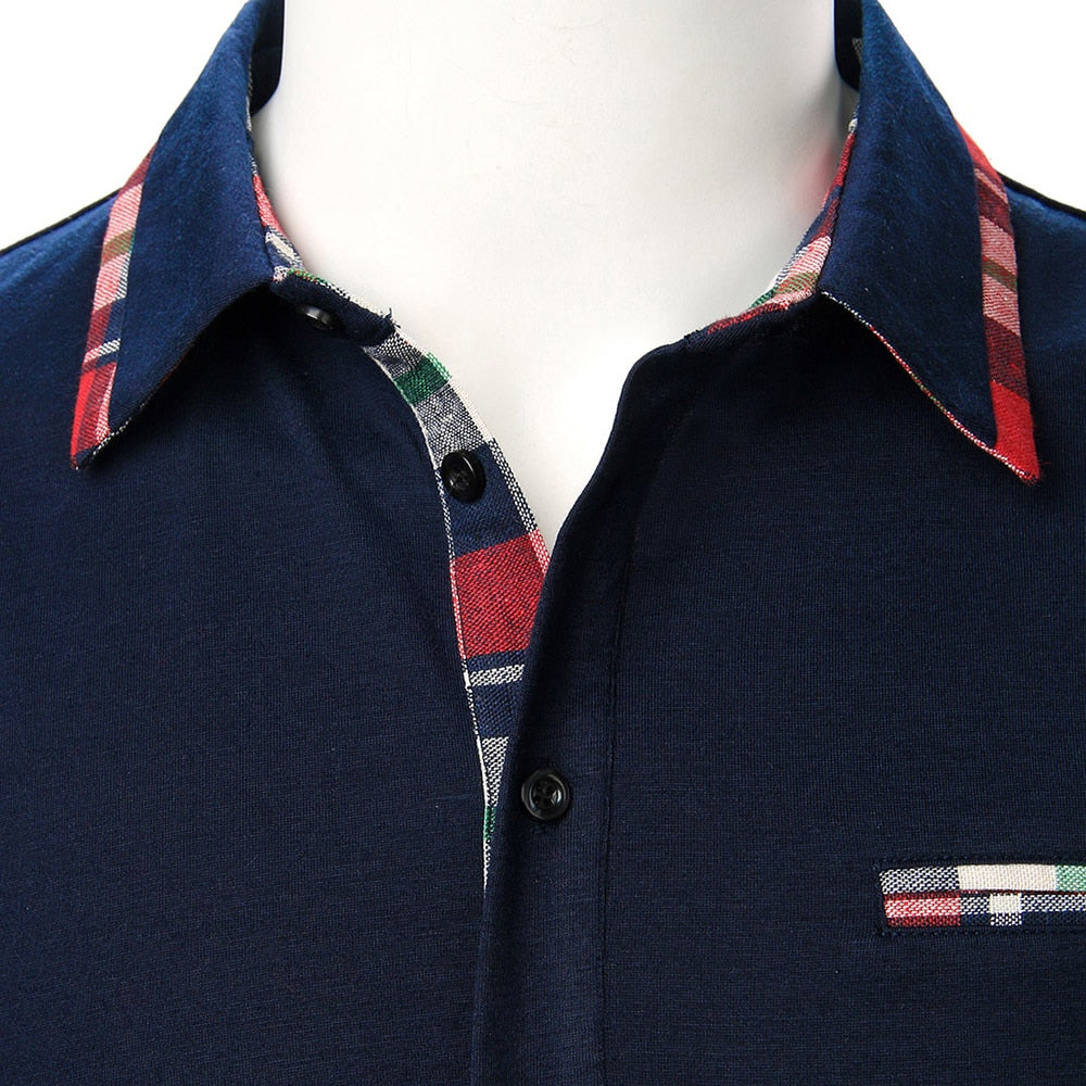 Men Slim Polo Shirt Short Sleeve