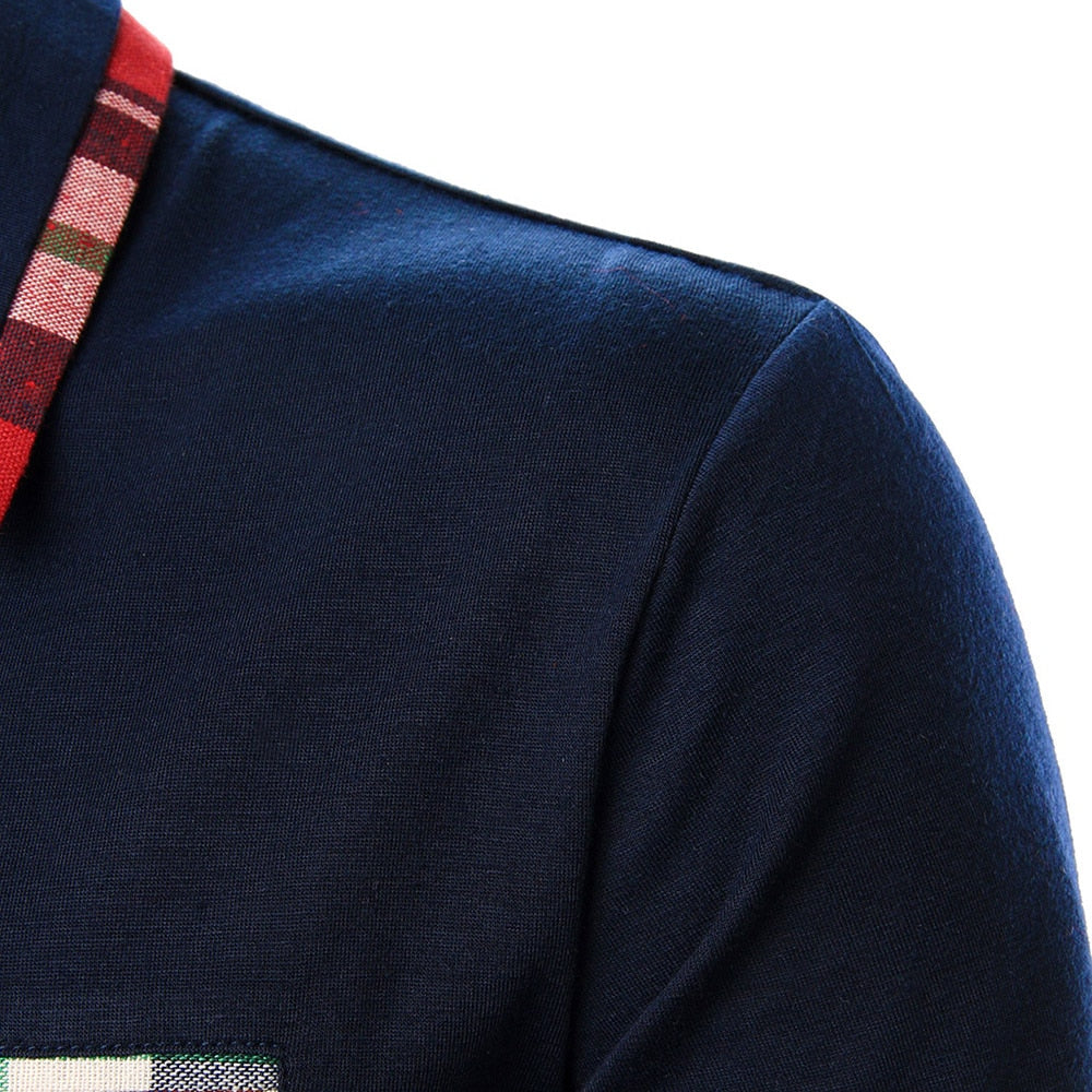 Men Slim Polo Shirt Short Sleeve