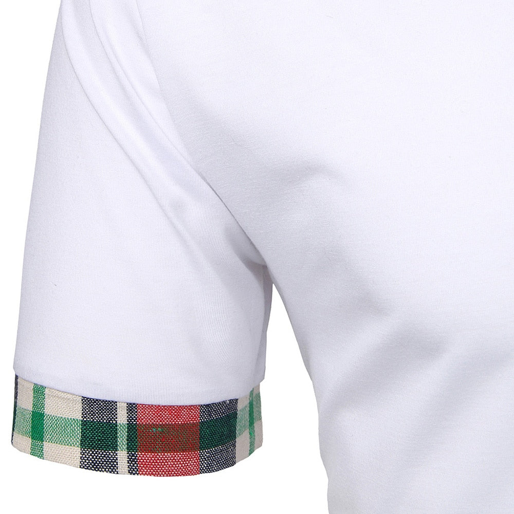 Men Slim Polo Shirt Short Sleeve