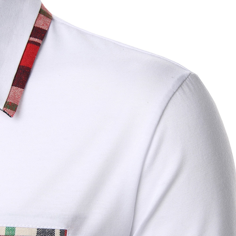 Men Slim Polo Shirt Short Sleeve