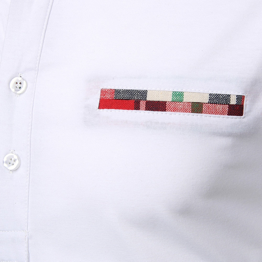Men Slim Polo Shirt Short Sleeve