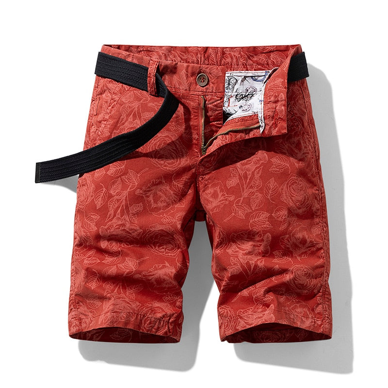 DuraChill™ - Men's Cotton Floral Print Shorts
