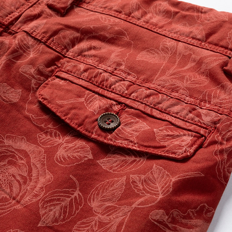 DuraChill™ - Men's Cotton Floral Print Shorts
