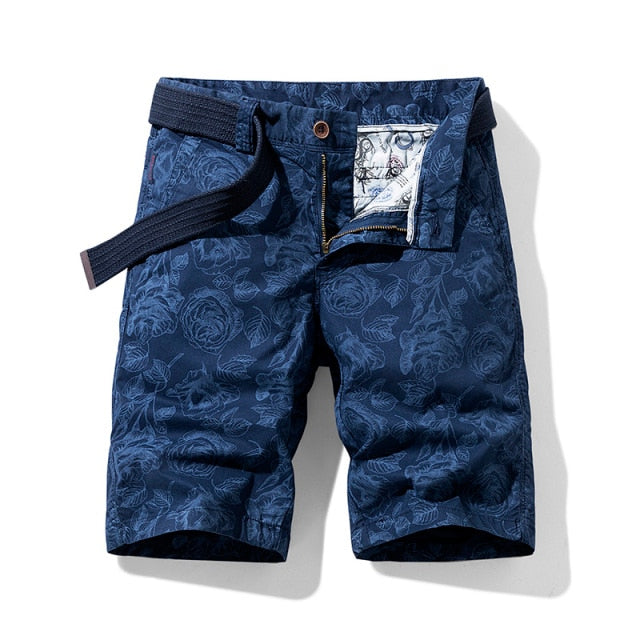 DuraChill™ - Men's Cotton Floral Print Shorts