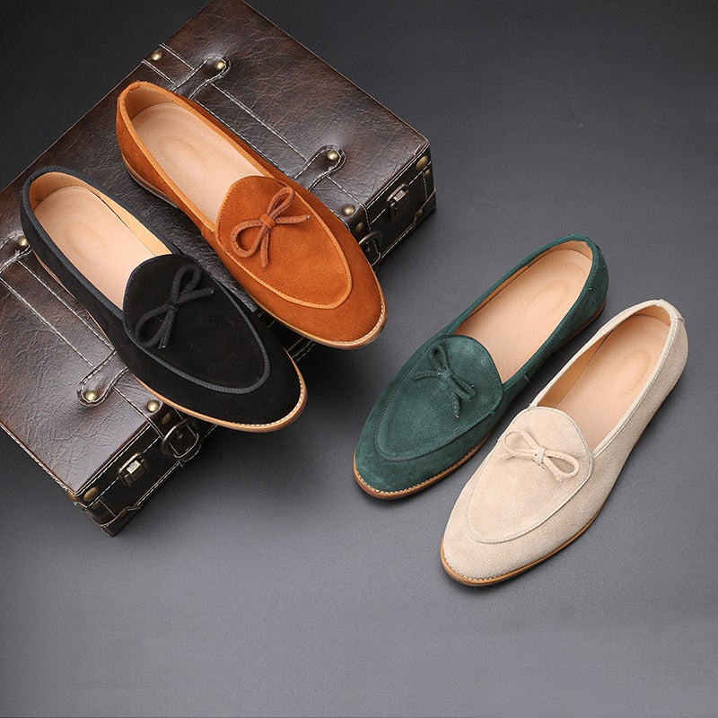Men Suede Leather Loafer Shoes
