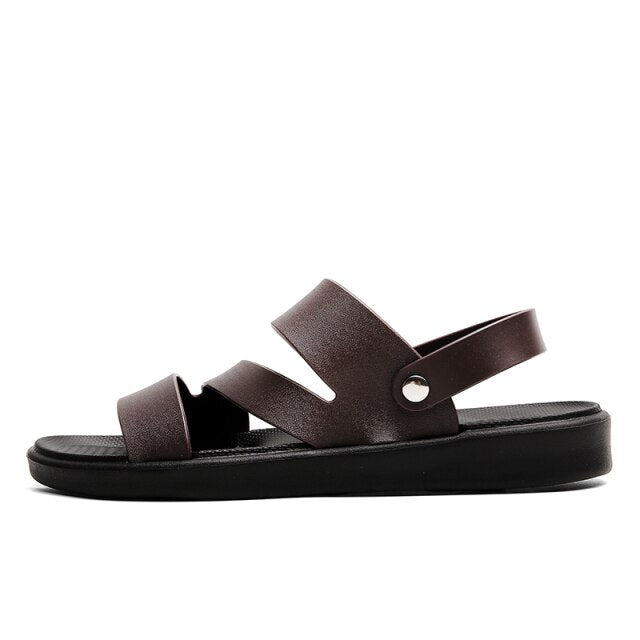 ConquerorComfort™ - Roman Leather Lightweight Sandals