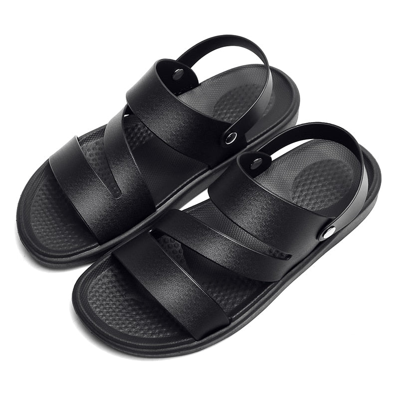 ConquerorComfort™ - Roman Leather Lightweight Sandals