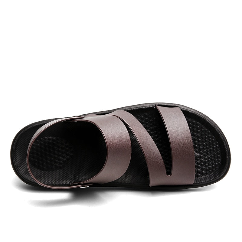 ConquerorComfort™ - Roman Leather Lightweight Sandals