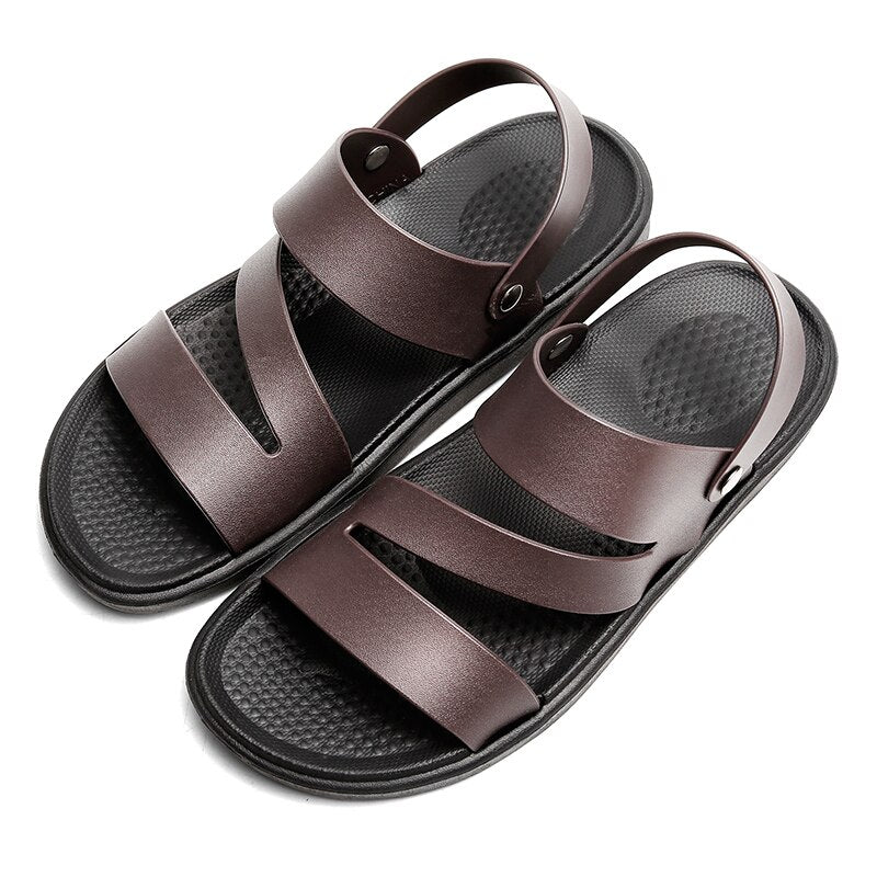 ConquerorComfort™ - Roman Leather Lightweight Sandals