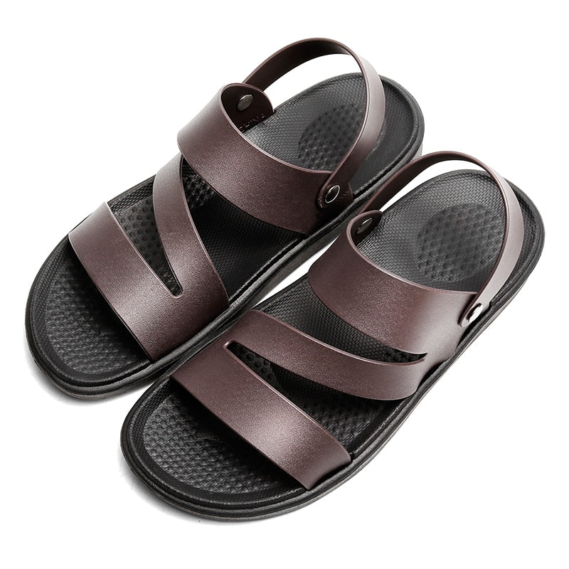 ConquerorComfort™ - Roman Leather Lightweight Sandals