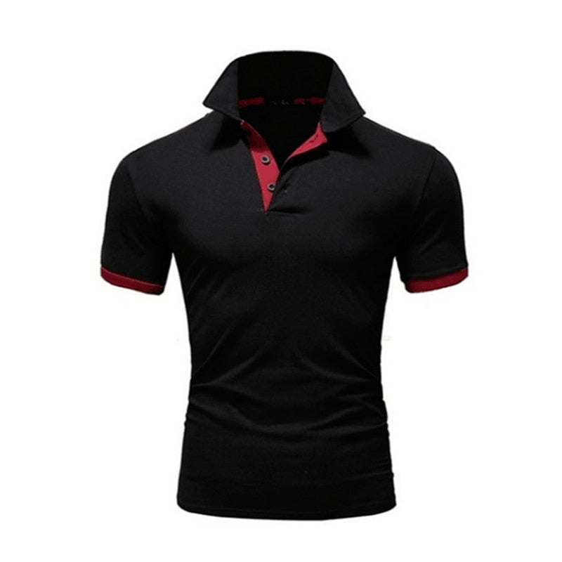 Slim Fit Polo Shirt Men Fashion