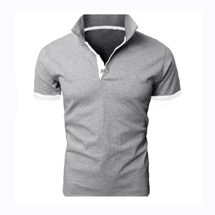 Slim Fit Polo Shirt Men Fashion