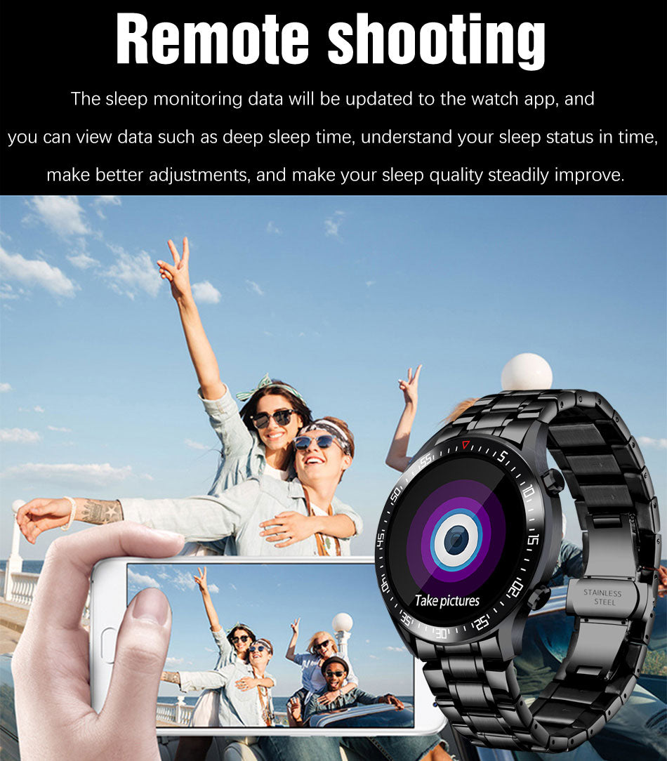 Touch Screen Mens Smart Watch IP68 Waterproof
