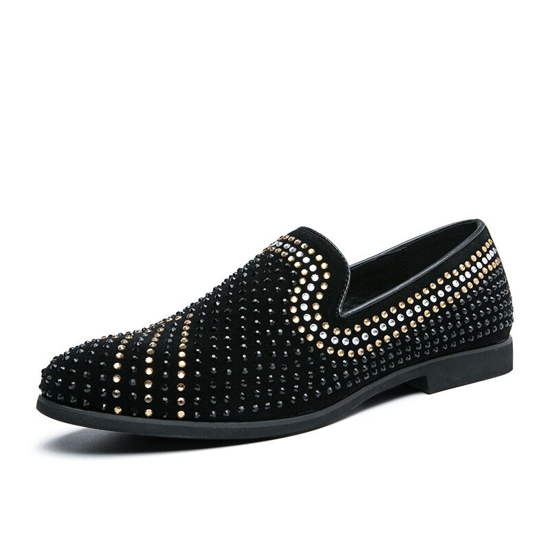 Rhinestones Dress Shoes Luxury Italian Formal