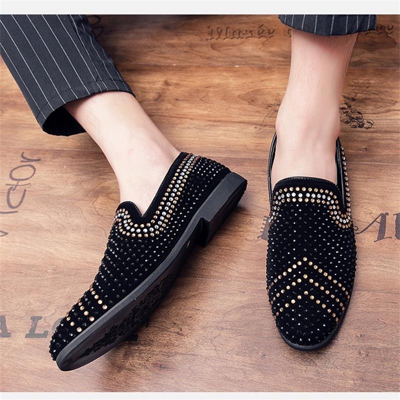 Rhinestones Dress Shoes Luxury Italian Formal