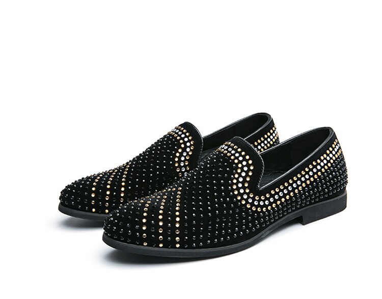 Rhinestones Dress Shoes Luxury Italian Formal