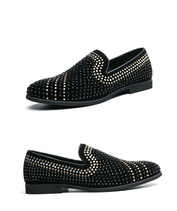 Rhinestones Dress Shoes Luxury Italian Formal