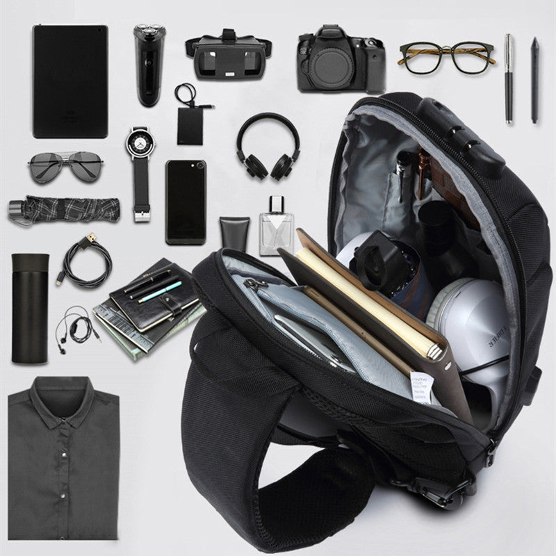 Multifunction USB Crossbody Bag Anti-Theft Shoulder Messenger Bags