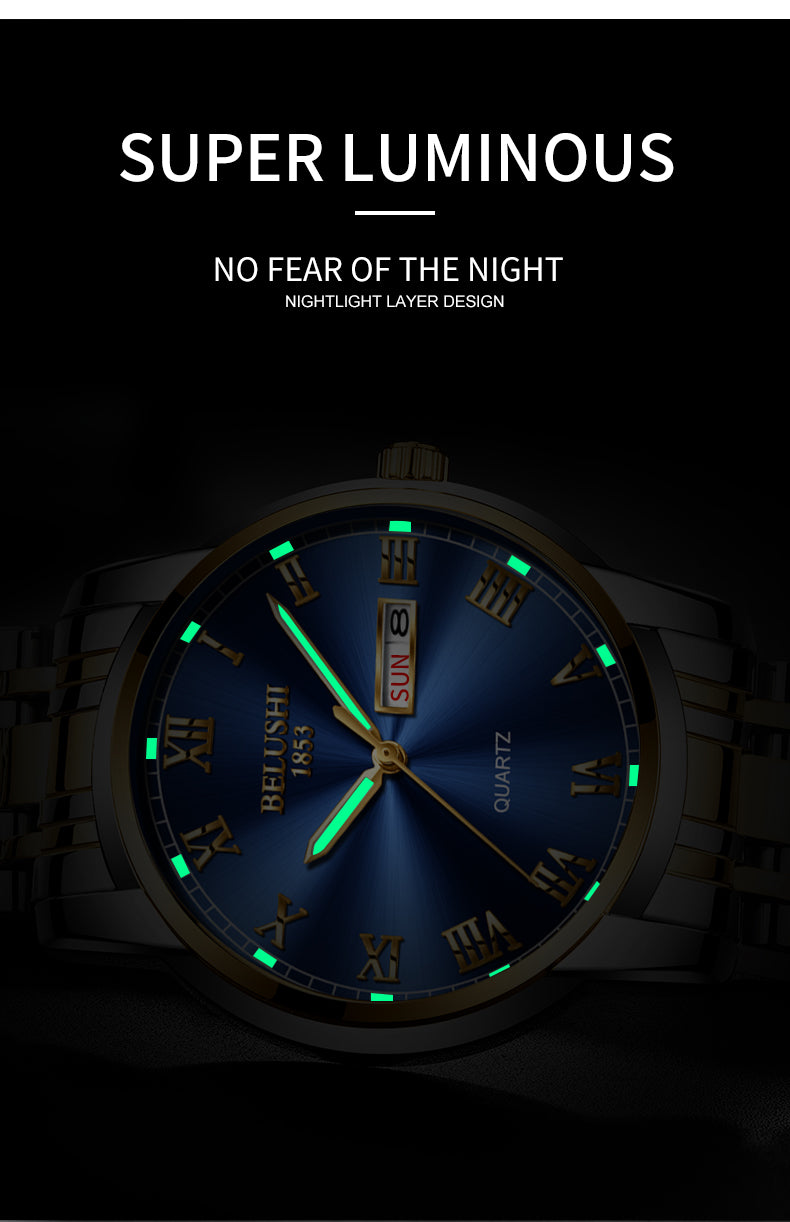 Luxury Big Dial Waterproof Quartz Watch