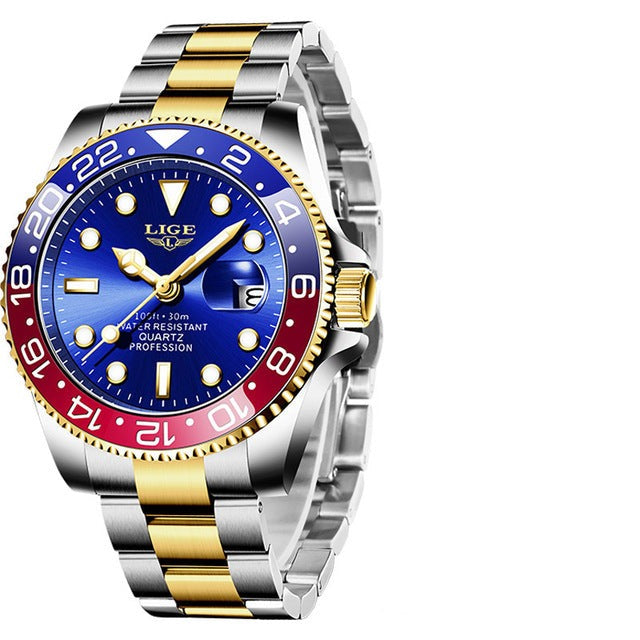 Mens Business Waterproof Quartz Wrist Watch