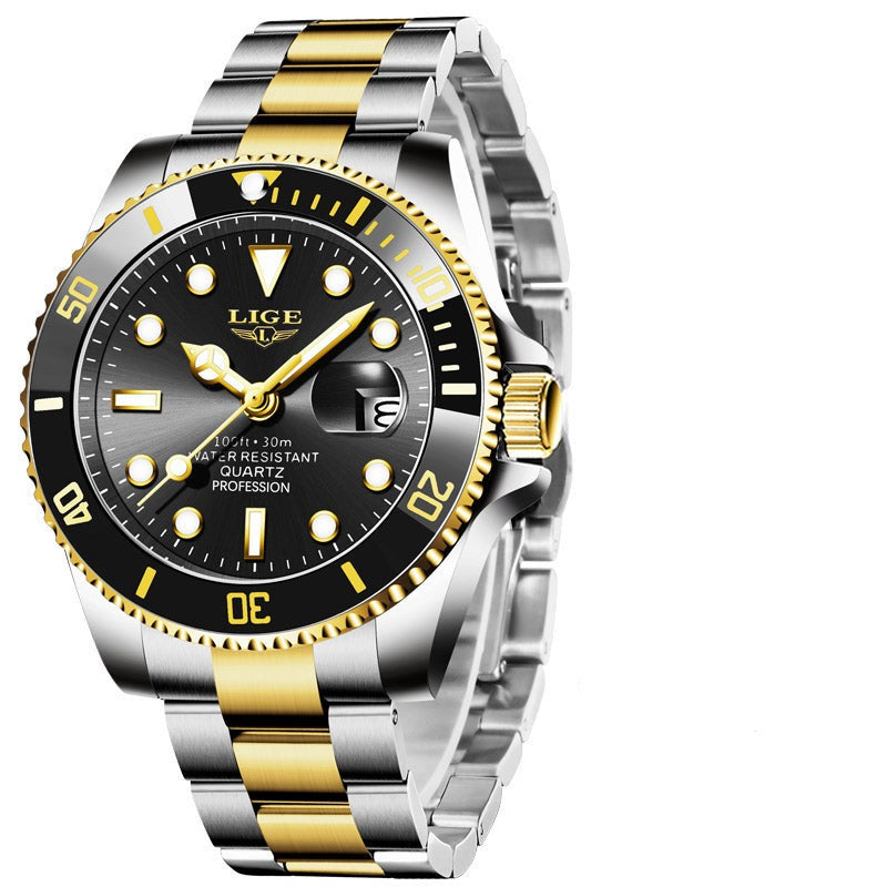 Mens Business Waterproof Quartz Wrist Watch