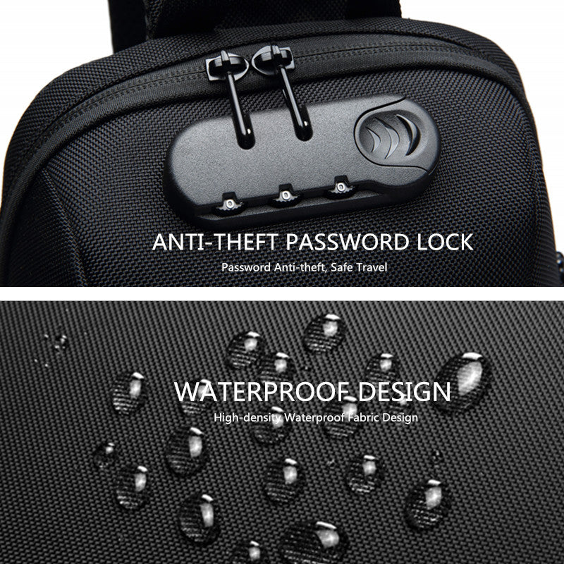 Multifunction USB Crossbody Bag Anti-Theft Shoulder Messenger Bags
