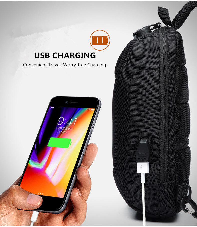 Multifunction USB Crossbody Bag Anti-Theft Shoulder Messenger Bags