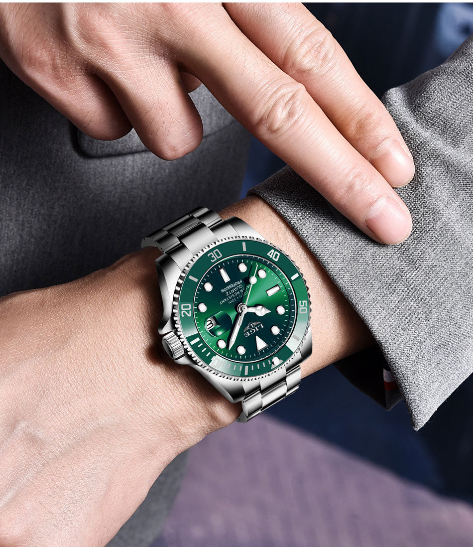 Mens Business Waterproof Quartz Wrist Watch