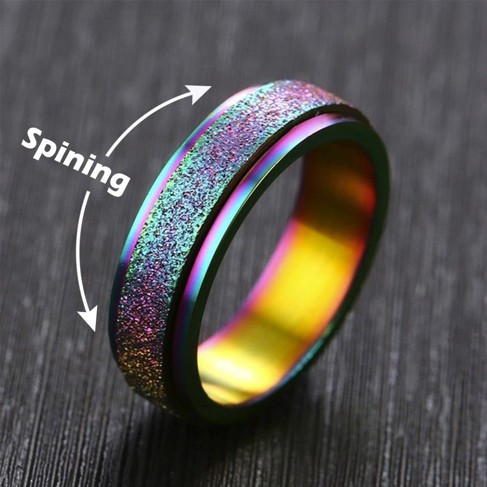Spinn Away-Unisex Anxiety Fidget Spinning Ring