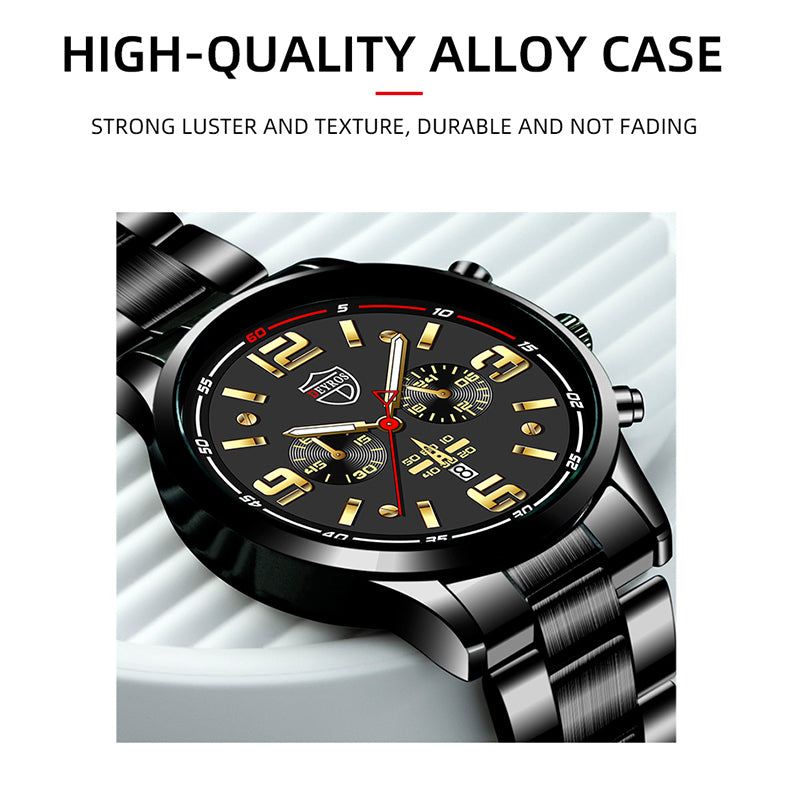 Business Luxury Bracelet Stainless Steel Quartz Watch