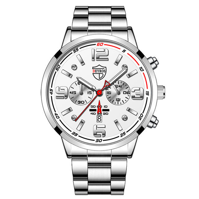Business Luxury Bracelet Stainless Steel Quartz Watch
