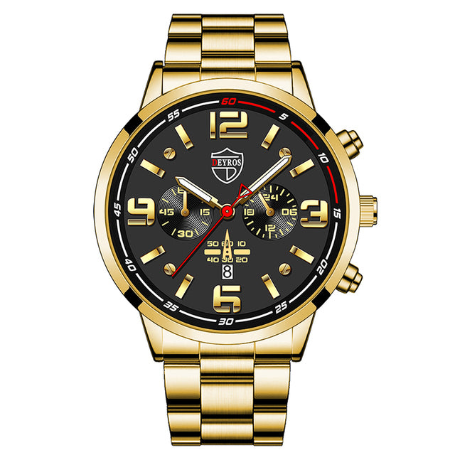 Business Luxury Bracelet Stainless Steel Quartz Watch