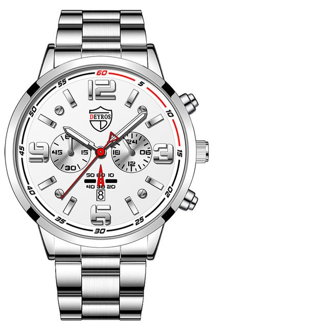 Business Luxury Bracelet Stainless Steel Quartz Watch