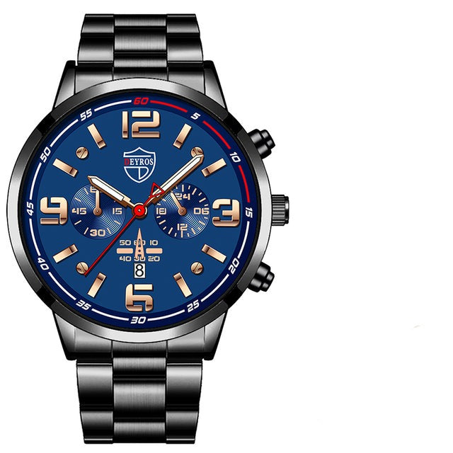 Business Luxury Bracelet Stainless Steel Quartz Watch