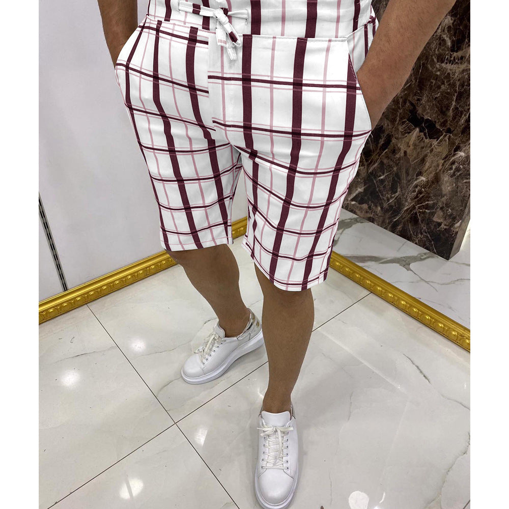 UrbanScout™ - Mens Casual Business Drawstring Shorts Summer Bermudas
