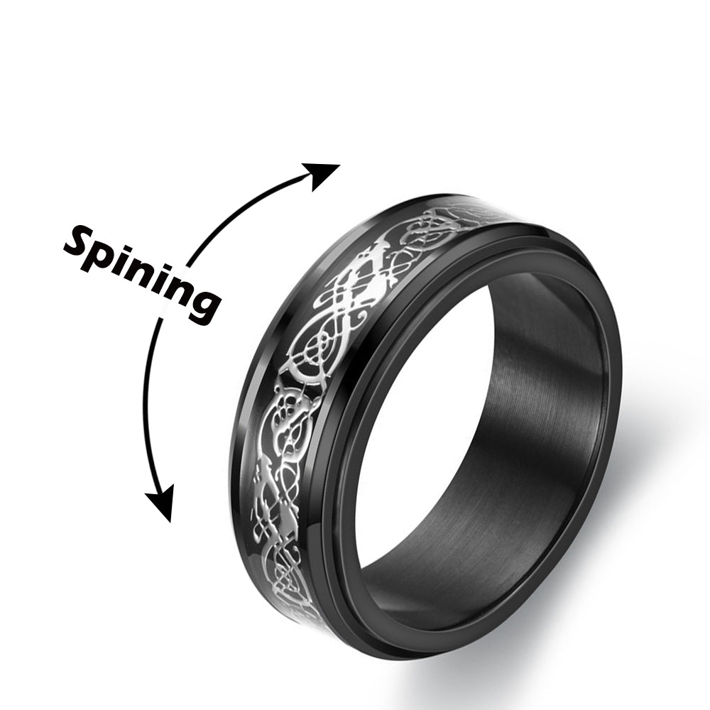 Anxiety Fidget Spinner Ring Rotate Ring