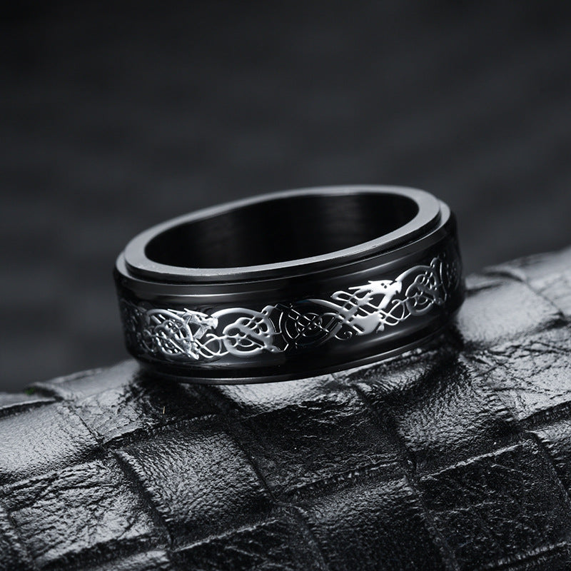 Anxiety Fidget Spinner Ring Rotate Ring