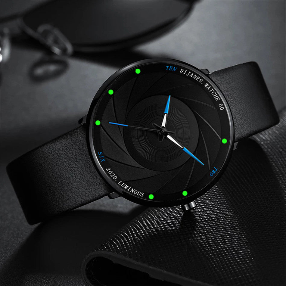 Minimalist Mens Business Ultra Thin Stainless Steel Mesh Belt Quartz Wrist Watch