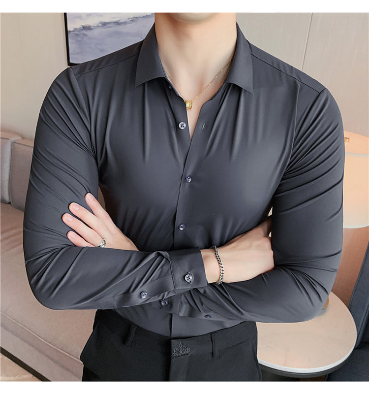 High Elasticity Casual Business Formal Dress Shirts