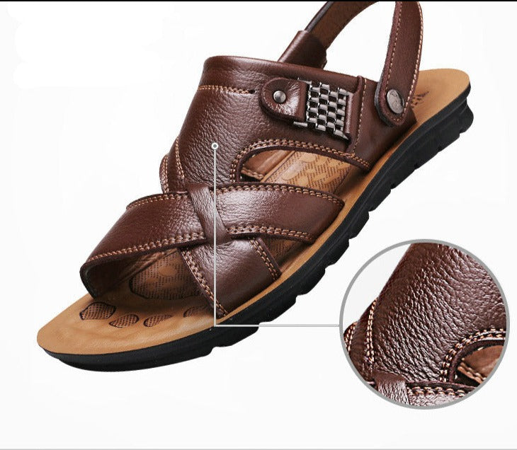 CoastalTrek™ -Men's Summer Genuine Leather Sandals