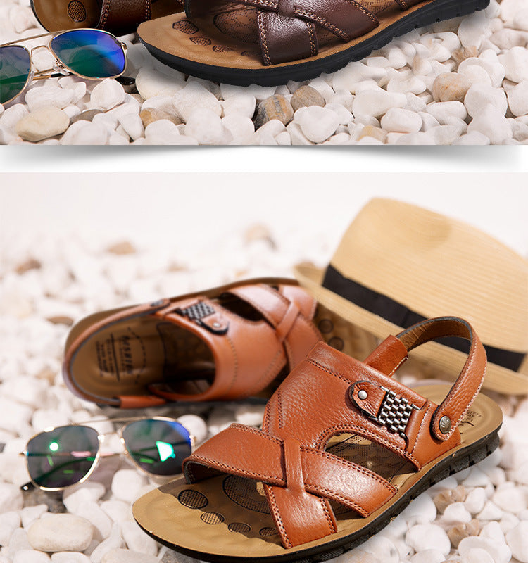 CoastalTrek™ -Men's Summer Genuine Leather Sandals