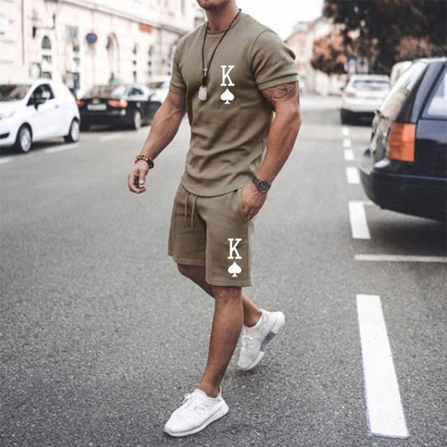 Men's printed summer summer suits