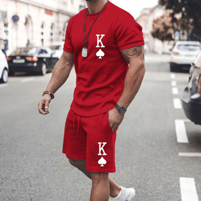 Men's printed summer summer suits